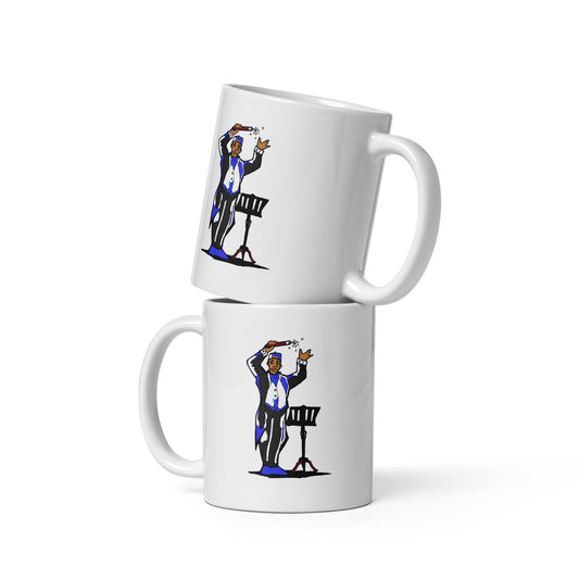 Dynamite Willie-White glossy mug